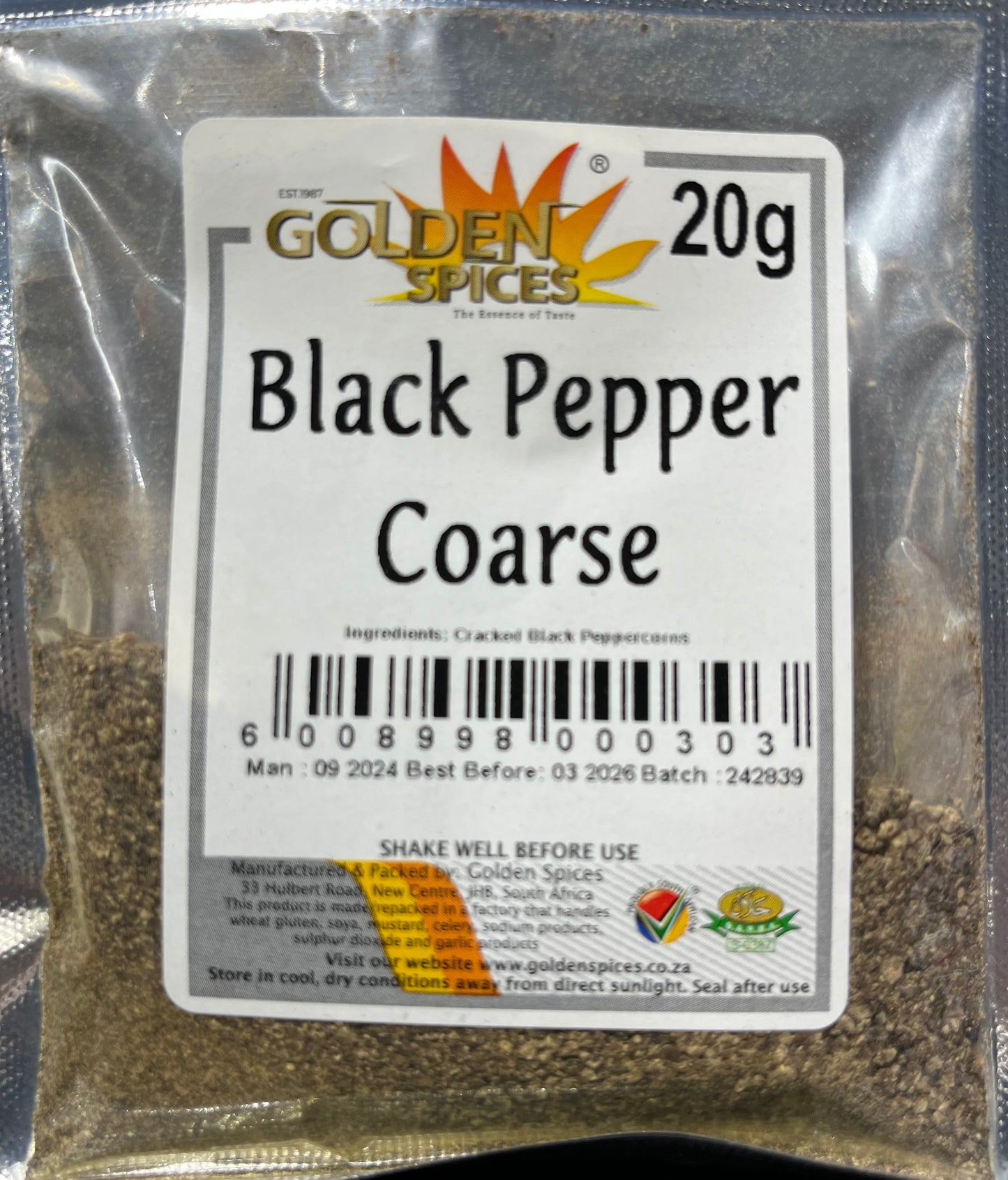 Black Pepper Coarse