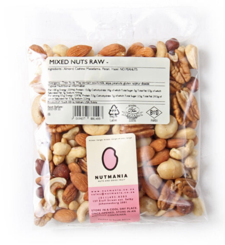 Nutmania Mixed Nuts Raw-200g