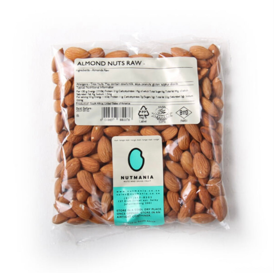 Nutmania Almond Nuts Raw-500g