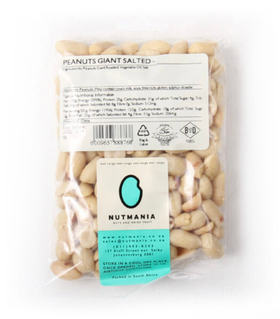 Nutmania Peanuts Giant Salted-200g